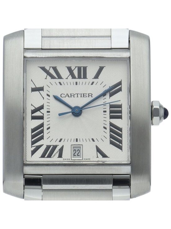 Cartier Tank Francaise LM Watch Auto Depth Box SS Silver Polished main image 5